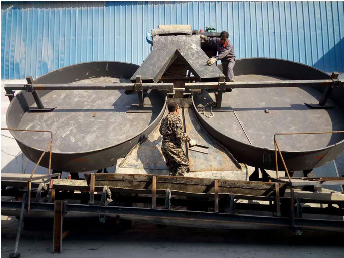 Disc granulator installation