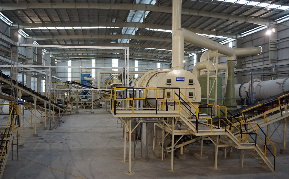 Fertilizer equipment production line