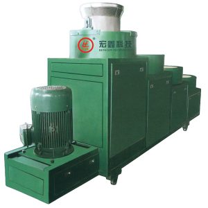 Flat die extrusion granulation process